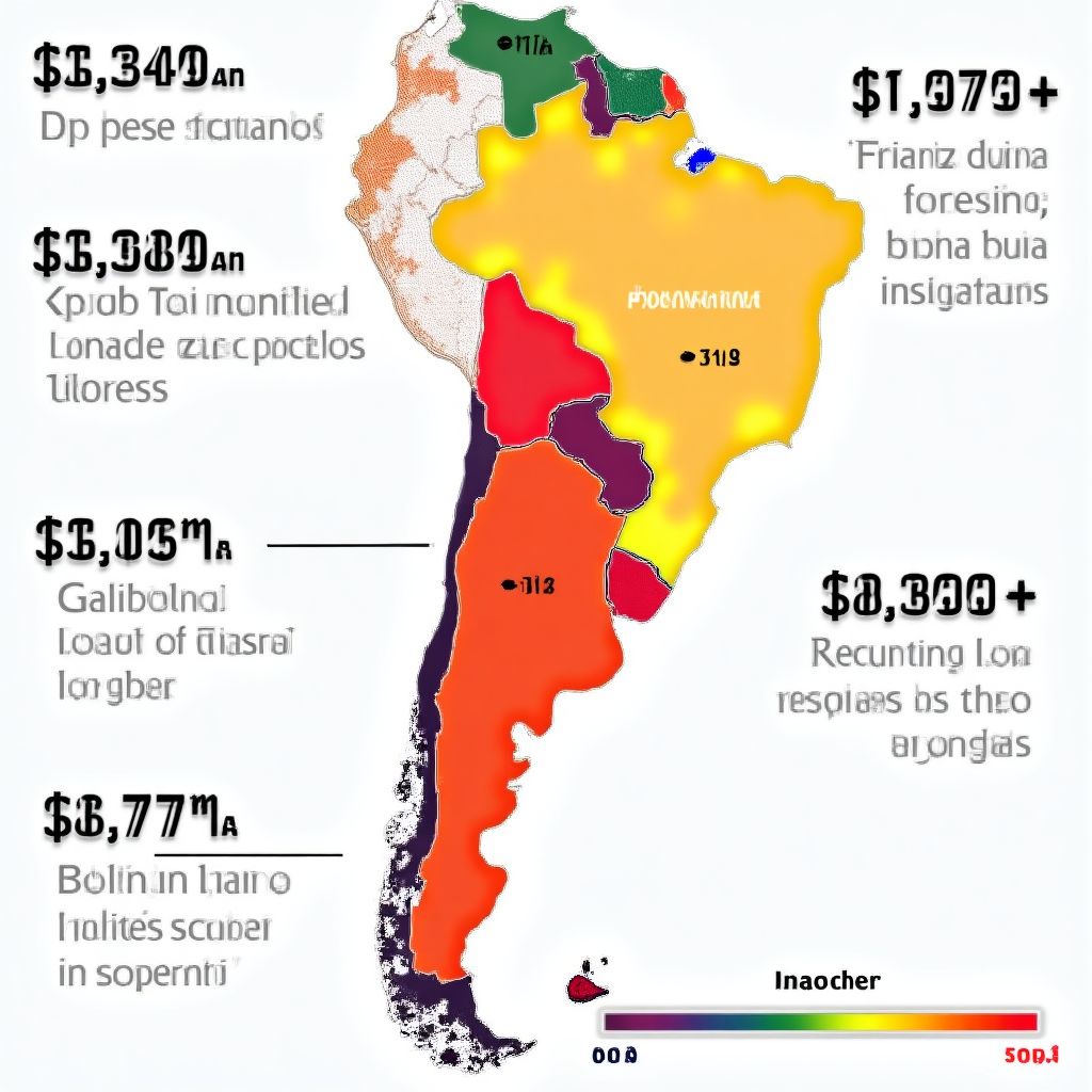 Mapa de precios de combustible por región