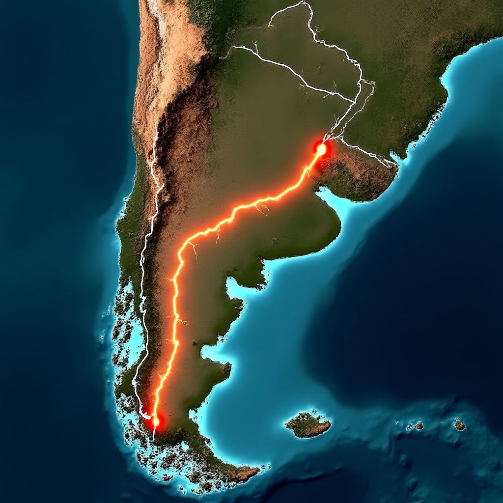 Corredor eléctrico en Argentina
